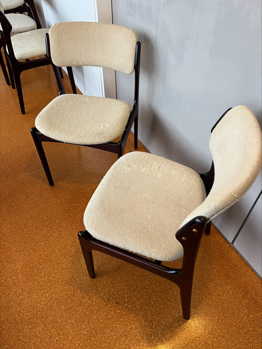Model 49 dining chairs by Erik Buch for O.D Mobler - Six Available
