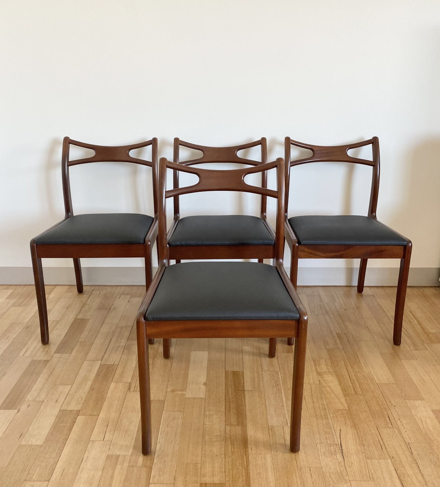 Set of Four Mid Century Danish Rosewood Dining Chairs