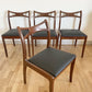 Set of Four Mid Century Danish Rosewood Dining Chairs