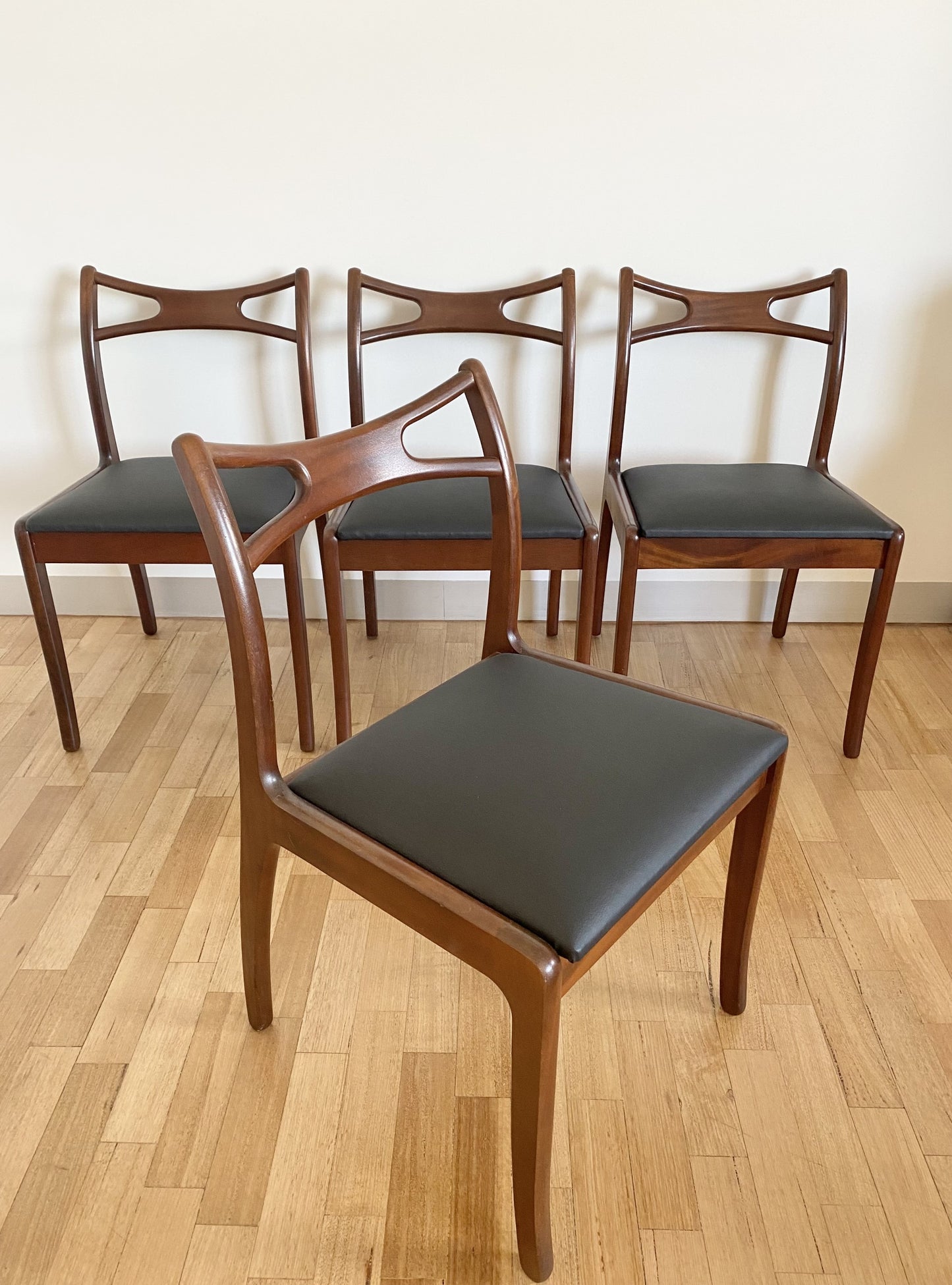 Set of Four Mid Century Danish Rosewood Dining Chairs