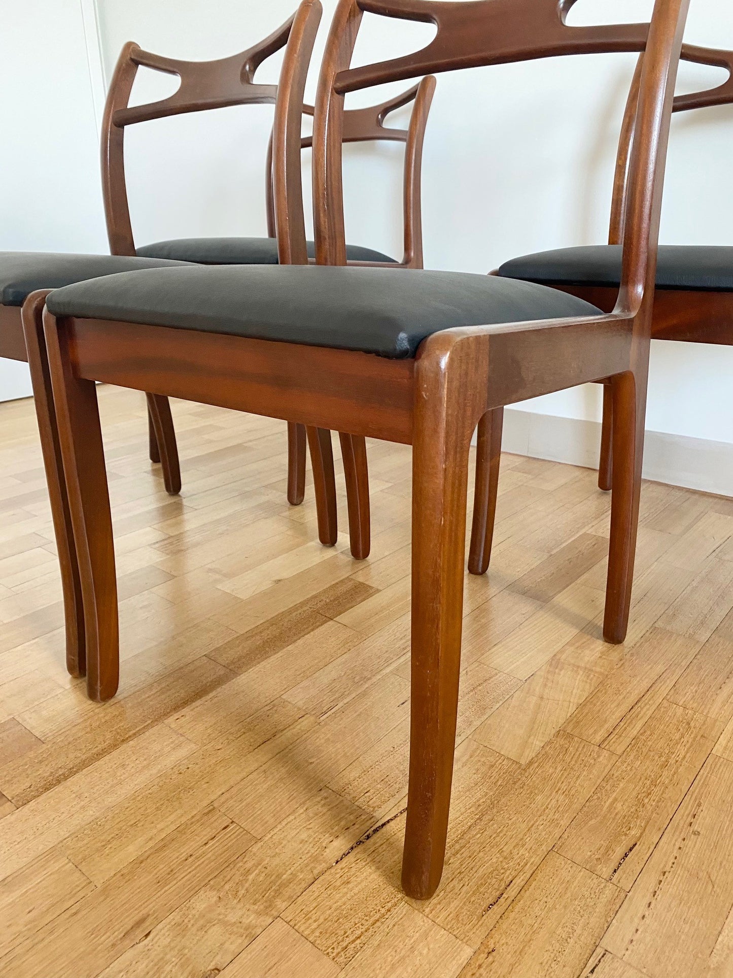 Set of Four Mid Century Danish Rosewood Dining Chairs