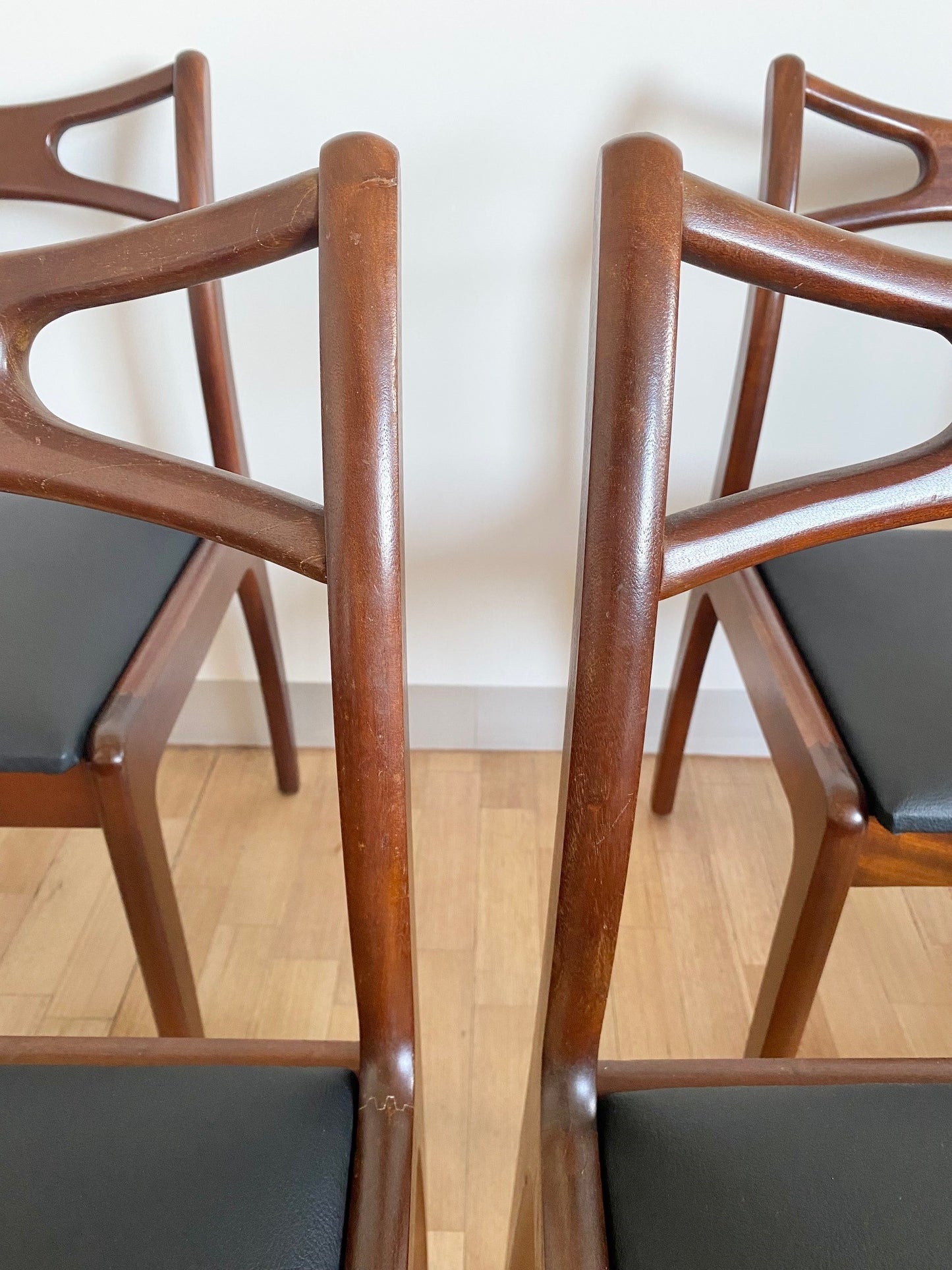 Set of Four Mid Century Danish Rosewood Dining Chairs