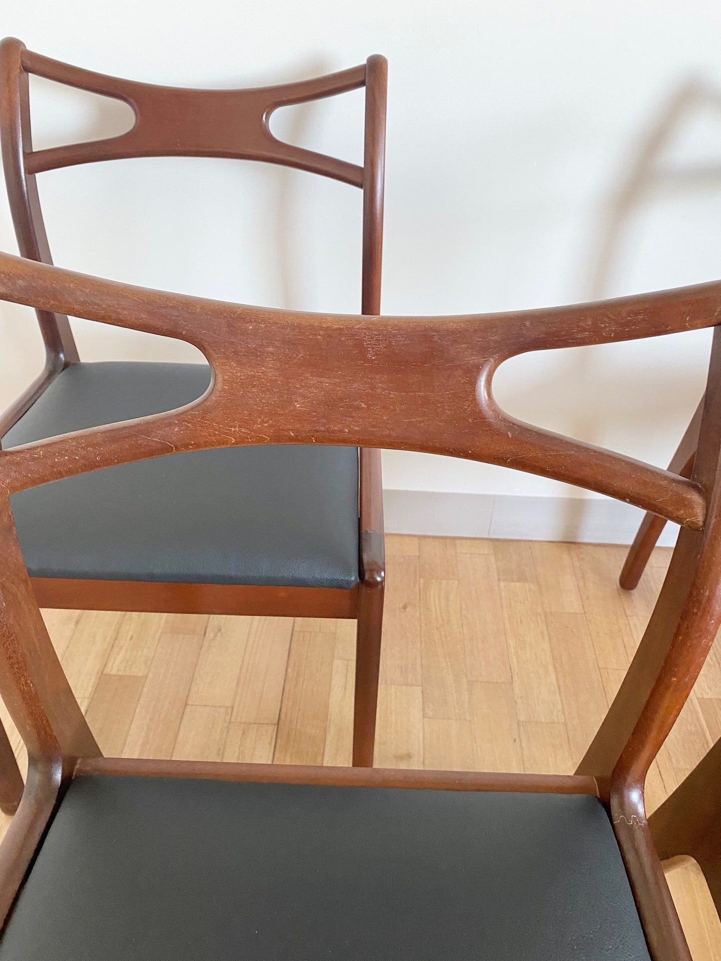 Set of Four Mid Century Danish Rosewood Dining Chairs