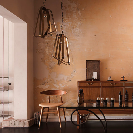 Arteriors Adele Pendant Chandelier light in Vintage Brass x 2