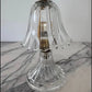 Vintage Murano Glass Table Lamp with Fluted Shade