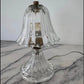 Vintage Murano Glass Table Lamp with Fluted Shade
