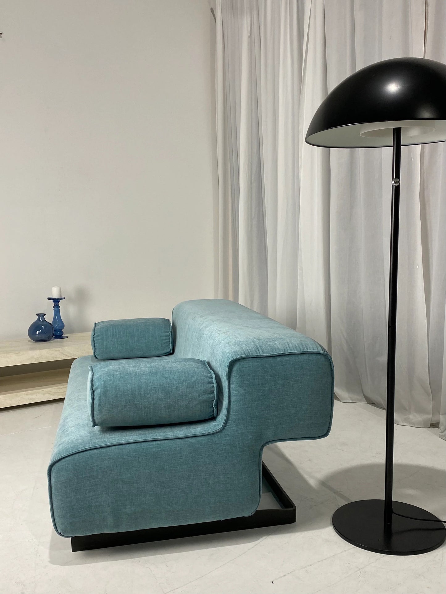 Sky Blue Floating Couch