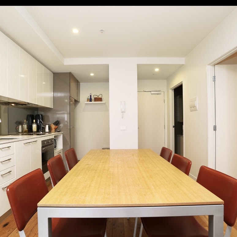 Vintage AERO Dining Table & Six Leather Chairs