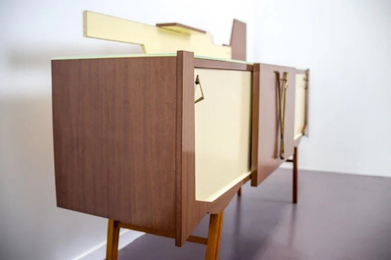 Italian Mid-Century Modern Sideboard With Bar Cabinet, 1960s