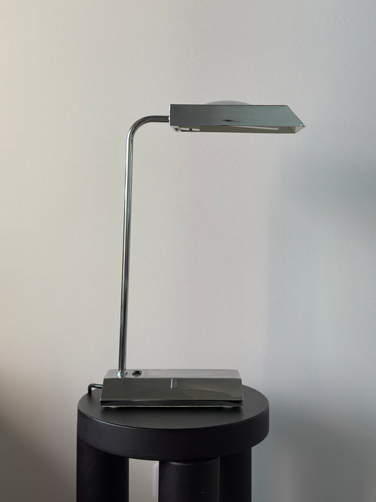 Vintage Pharmacy Table Lamp in Chrome