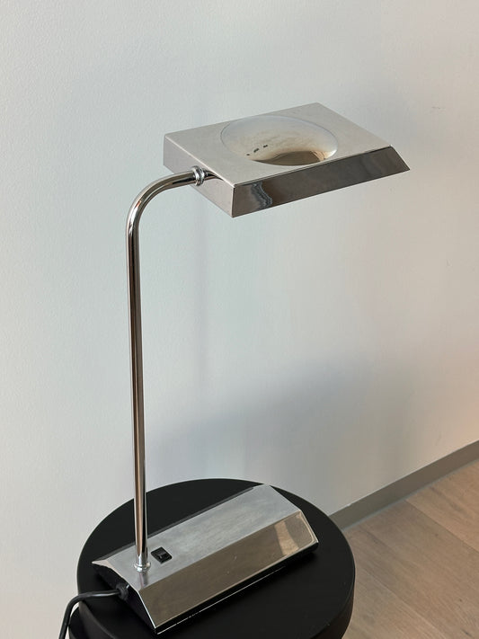 Vintage Pharmacy Table Lamp in Chrome