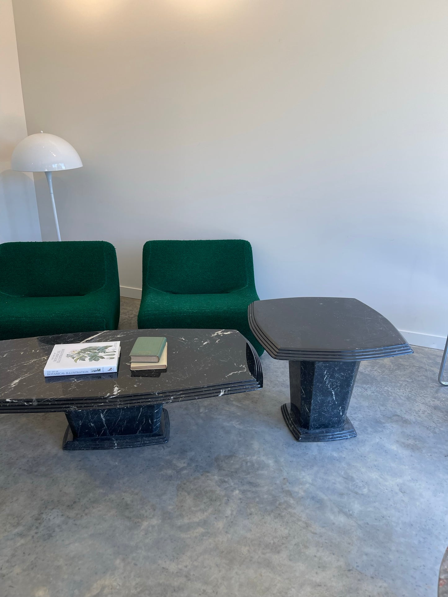 - Large Italian Black Marble Coffee Table