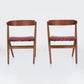 Pair of No.9 Chairs by Helge Sibast in Plywood and Teak, 1953, Denmark