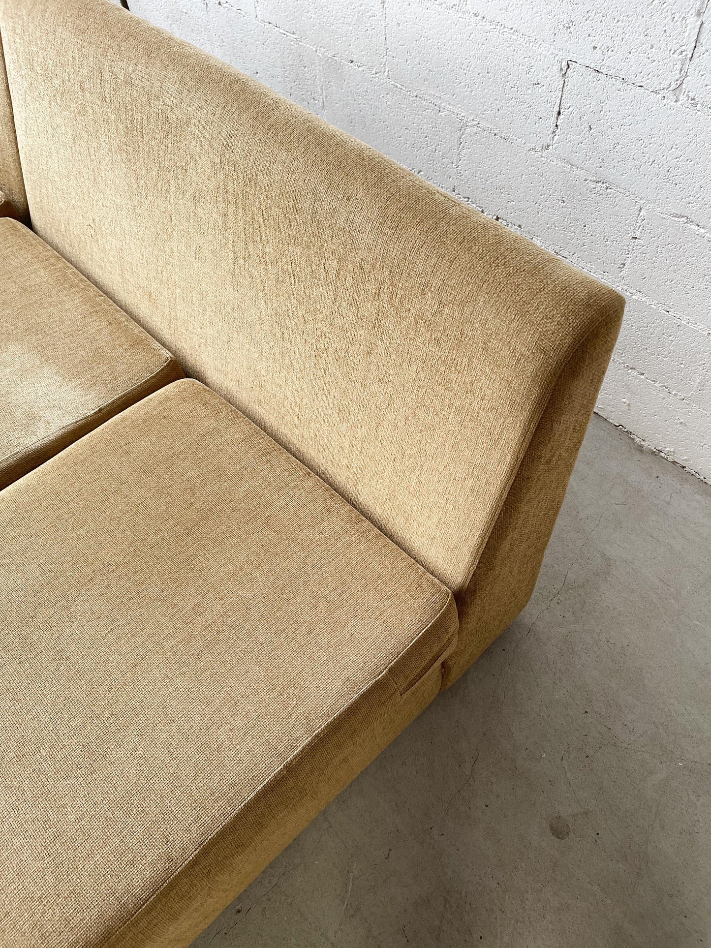 Curved Modular Sofa with Ottoman