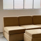 Curved Modular Sofa with Ottoman