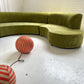 - Bespoke Olive Velvet Curved Modular Sofa