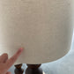 Large Curved Wooden Lamps - Two Available