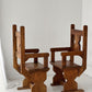 Antique Hand Carved Wooden Chair - Two Available
