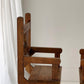 Antique Hand Carved Wooden Chair - Two Available