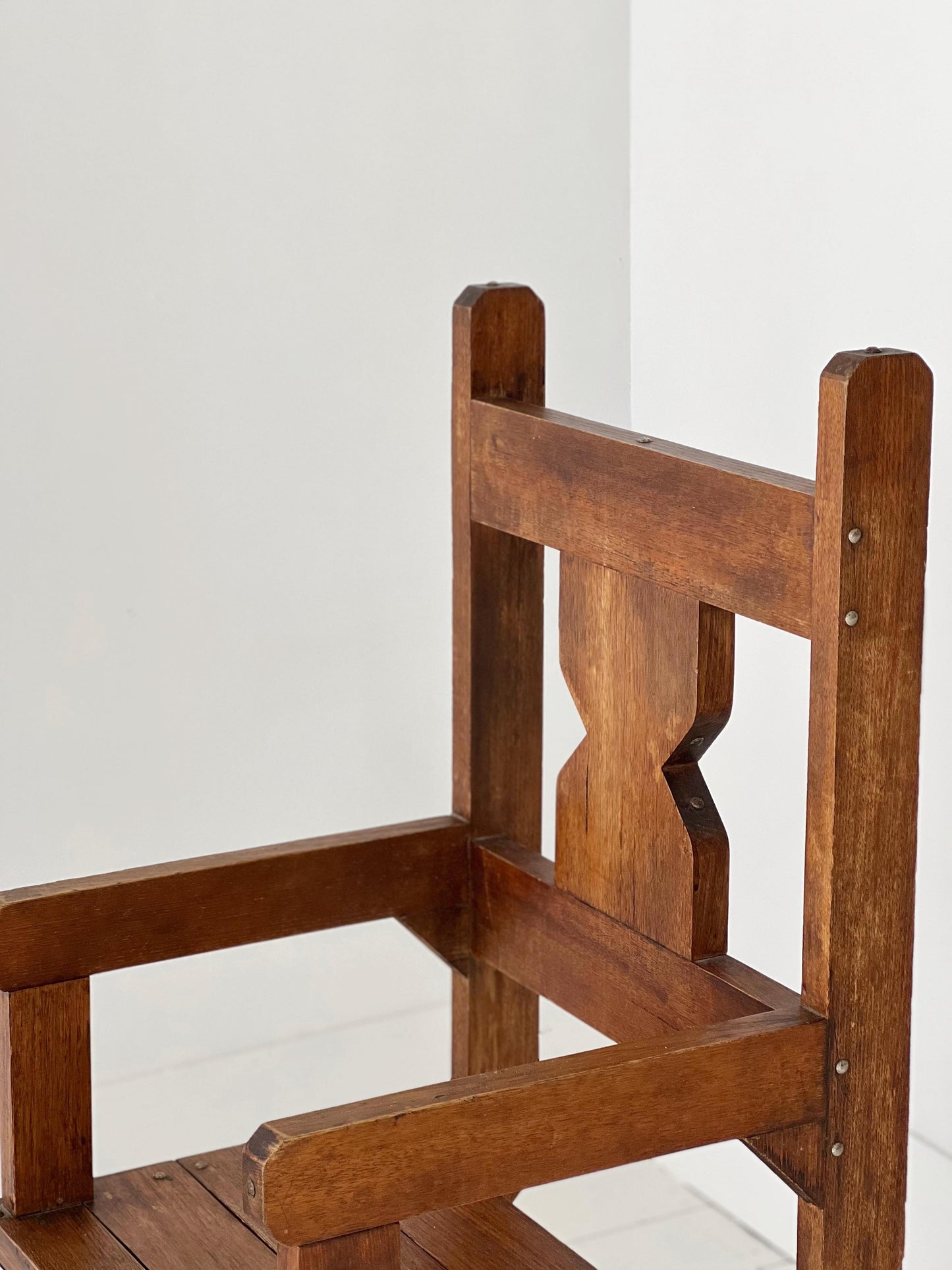 Antique Hand Carved Wooden Chair - Two Available
