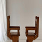 Antique Hand Carved Wooden Chair - Two Available