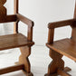 Antique Hand Carved Wooden Chair - Two Available