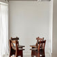 Set of Four Handmade Wooden Dining Chairs