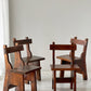 Set of Four Handmade Wooden Dining Chairs