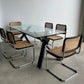La Piana Italian Glass Table by Alfredo Simonit and Giorgio Del Piero for Bross