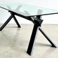 La Piana Italian Glass Table by Alfredo Simonit and Giorgio Del Piero for Bross