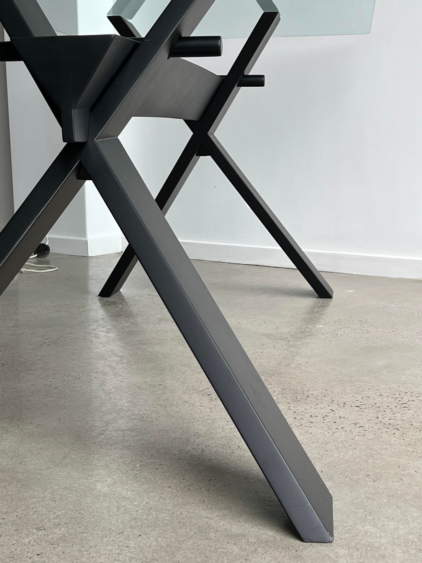 La Piana Italian Glass Table by Alfredo Simonit and Giorgio Del Piero for Bross