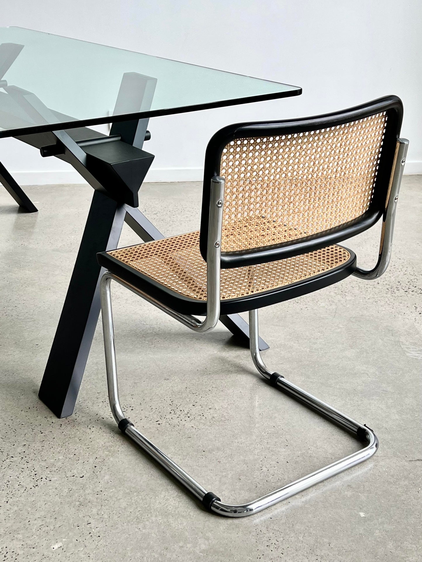 La Piana Italian Glass Table by Alfredo Simonit and Giorgio Del Piero for Bross