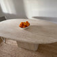 Vintage Oval Travertine Dining Table