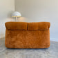 Vintage Burnt Orange Two Seater Sofa