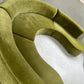 - Bespoke Olive Velvet Curved Modular Sofa