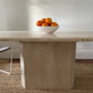 Vintage Oval Travertine Dining Table