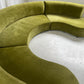 - Bespoke Olive Velvet Curved Modular Sofa