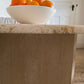 Vintage Oval Travertine Dining Table