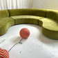 - Bespoke Olive Velvet Curved Modular Sofa