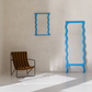 Knot Studio Wavy Wall Mirror COBALT BLUE