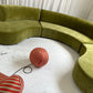 - Bespoke Olive Velvet Curved Modular Sofa