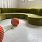 - Bespoke Olive Velvet Curved Modular Sofa