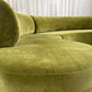- Bespoke Olive Velvet Curved Modular Sofa