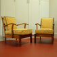 - Set of Two Mid Century Sunshine Armchairs