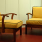 - Set of Two Mid Century Sunshine Armchairs