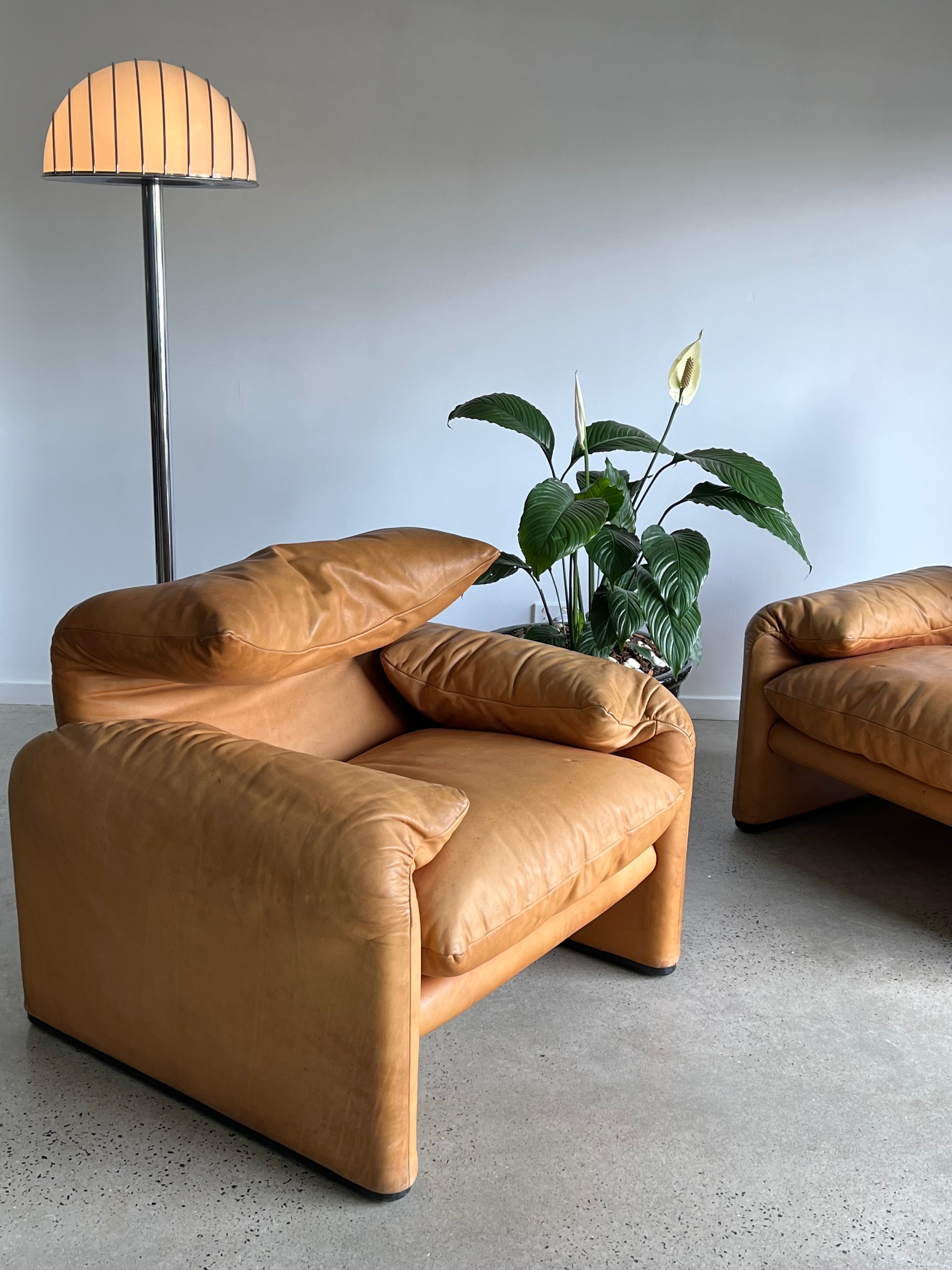 Maralunga Lounge Chair for Cassina Designed by Vico Magistretti