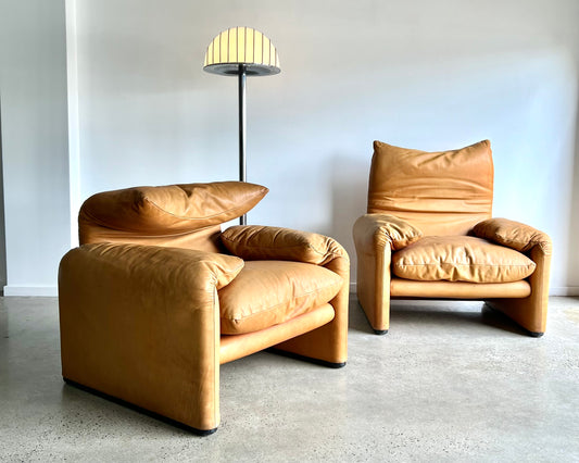 - Maralunga Lounge Chair for Cassina Designed by Vico Magistretti Italy 1970s