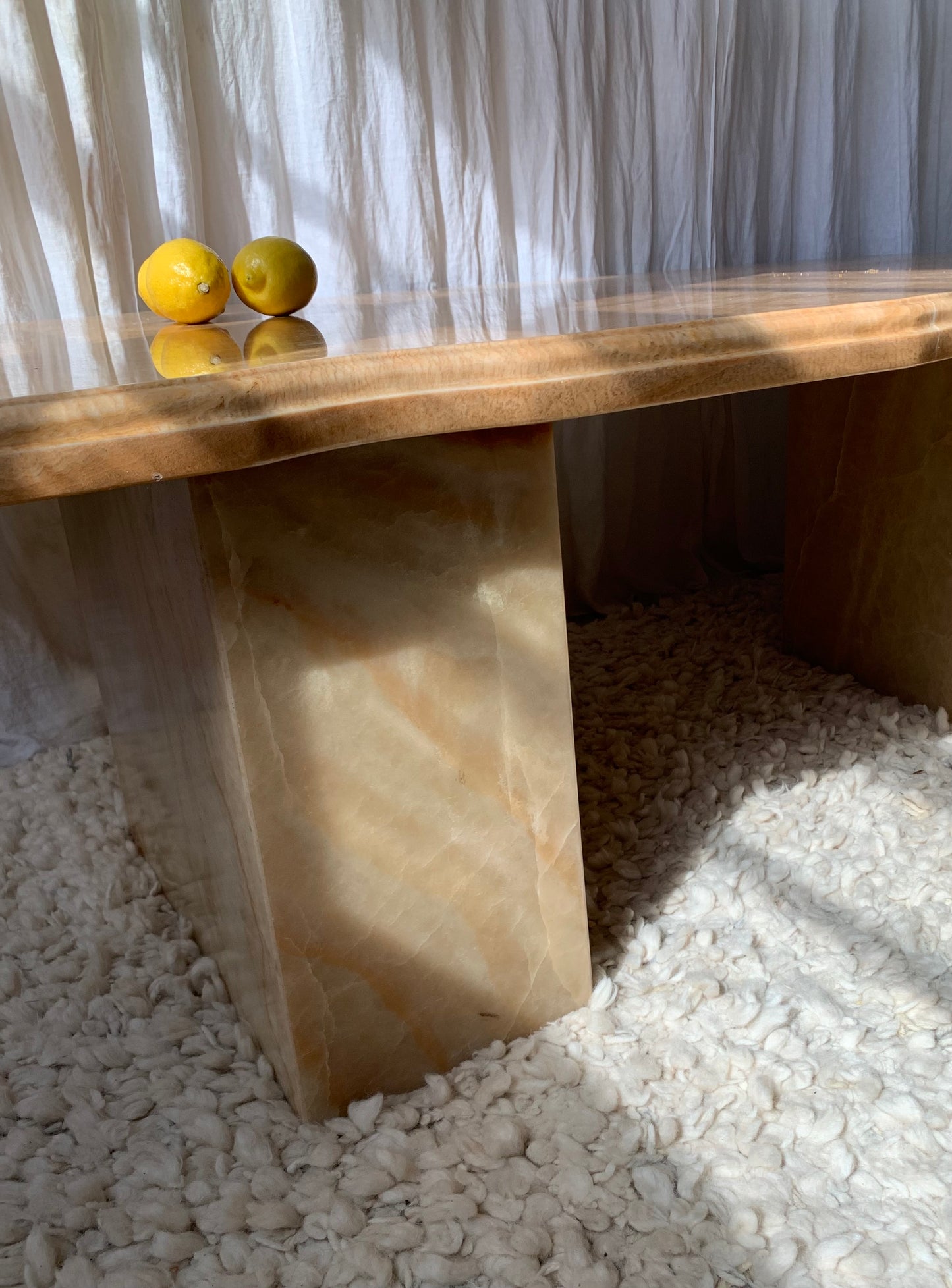 Vintage Solid Onyx Coffee Table