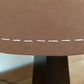 - Timber Table Lamp with Warm Brown Linen Shade