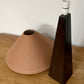 - Timber Table Lamp with Warm Brown Linen Shade